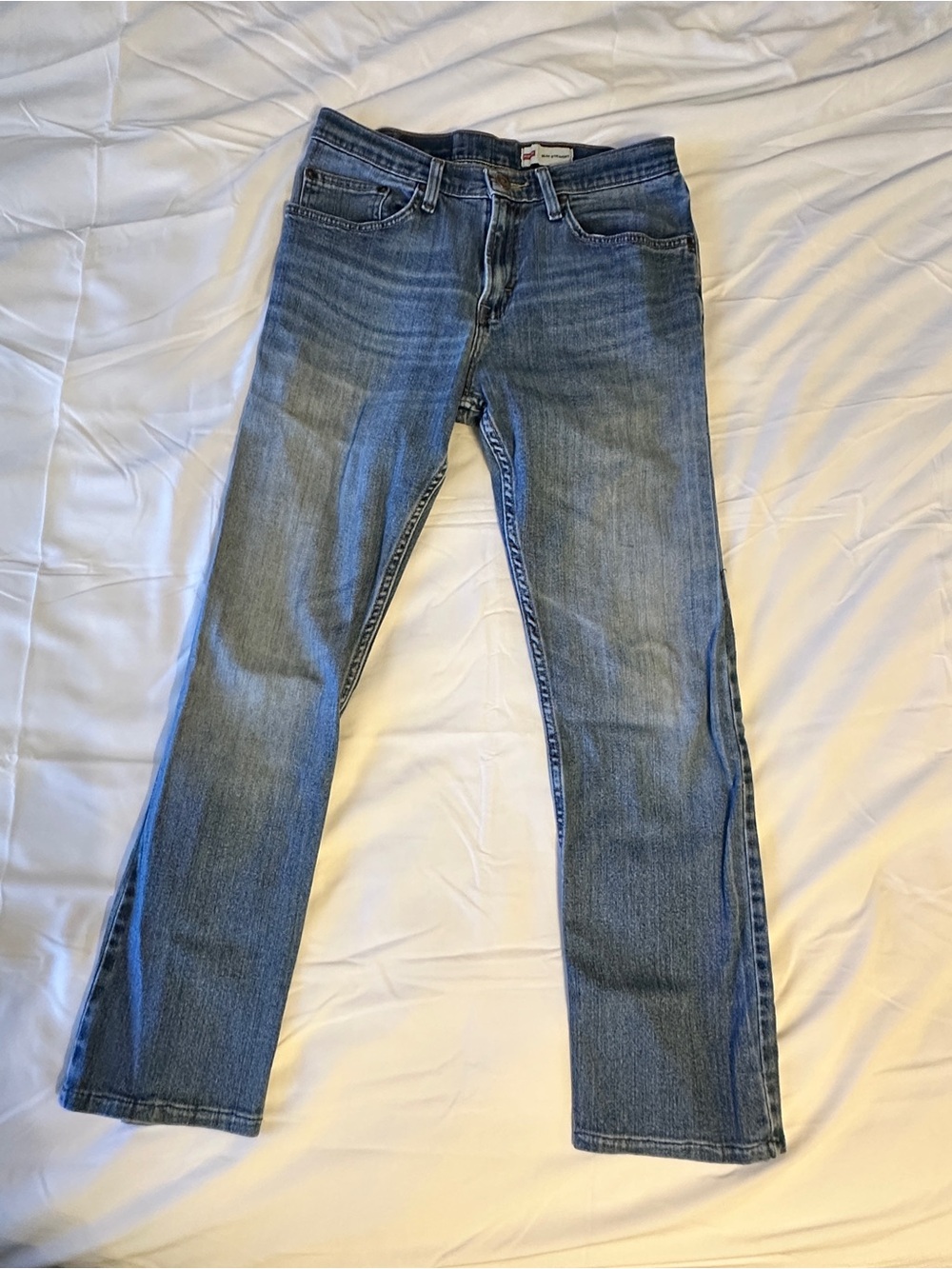 Wrangler Straight Fit Womens 28R Blue Jeans
